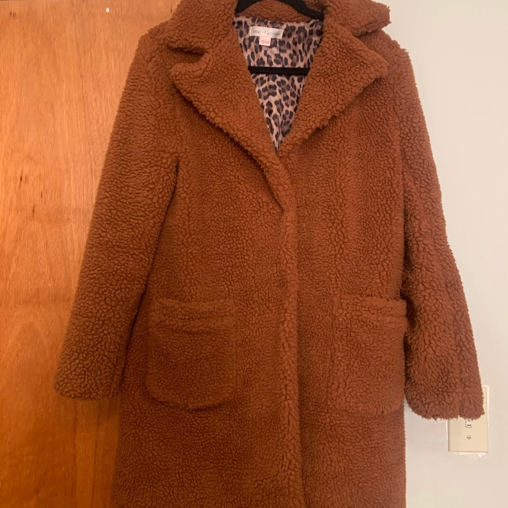 Cute cozy teddy coat